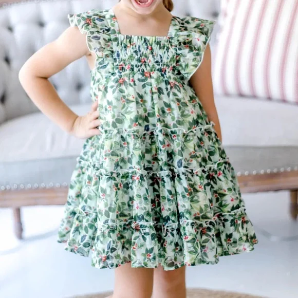 Cheeky Plum Brielle Dress - Winter Berry - Size 4T - Picture 2 of 4